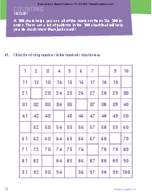 Hundreds Chart: p. 52-55 Thumbnail